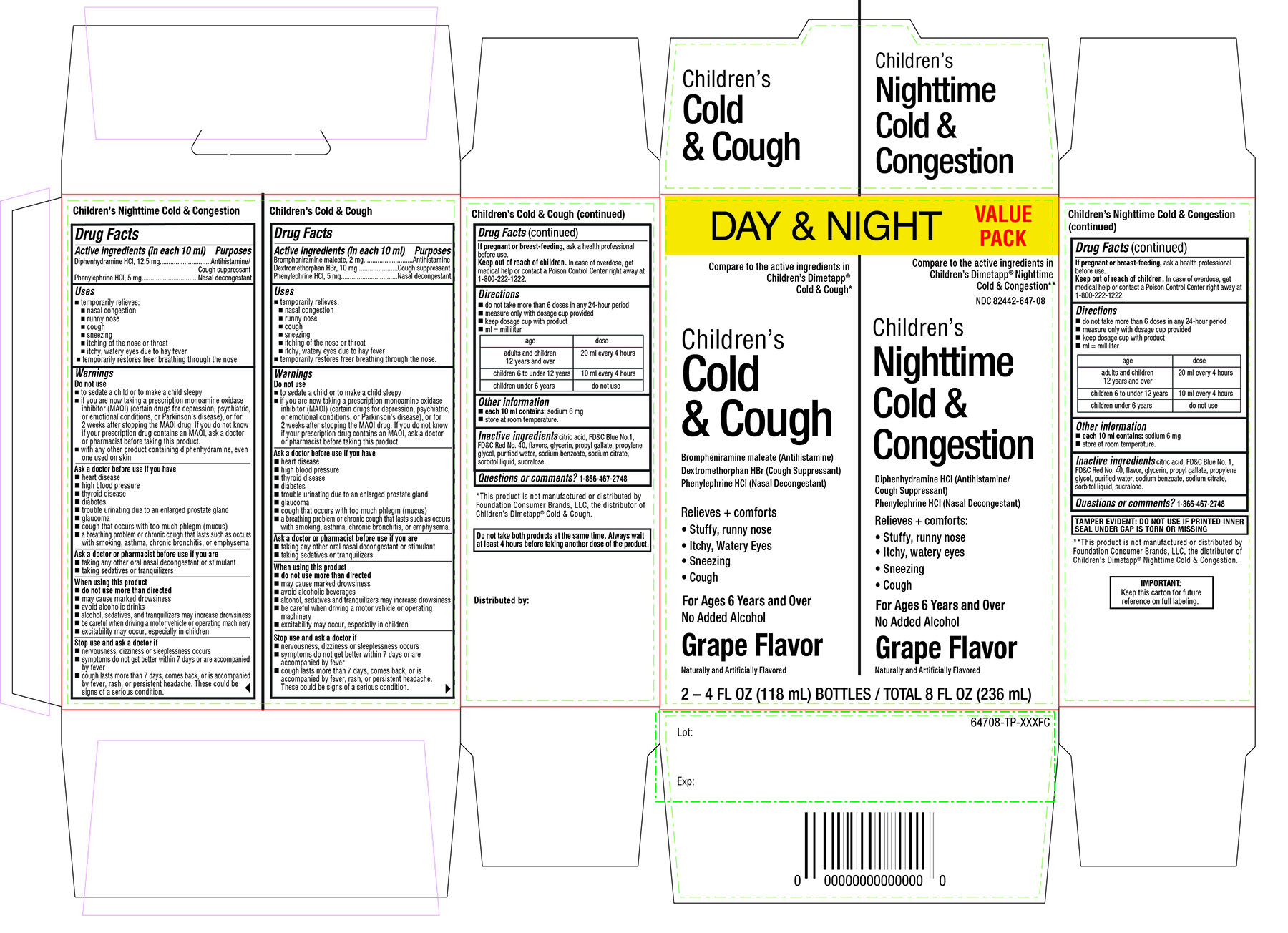 Target Children's Cold & Cough Day & Nighttime Value Pack 236 mL