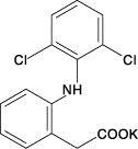 Diclofenac Potassium tablet, Chemical Structure