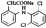 Diclofenac Sodium Structural Formula