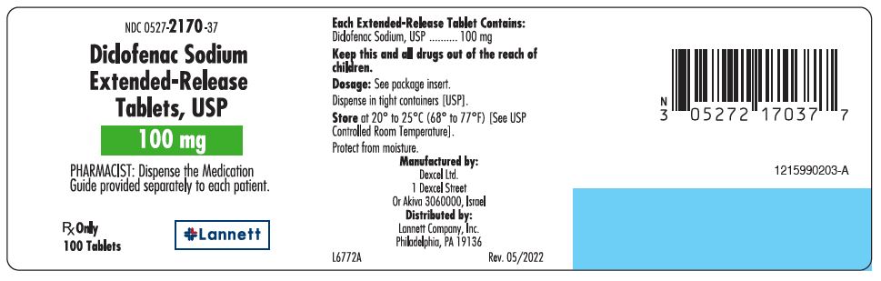 100 mg bottle label