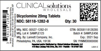 Dicyclomine 20mg tablets 30 count blister card