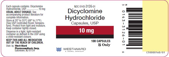 Dicyclomine HCl Capsules-10mg-100Capsules