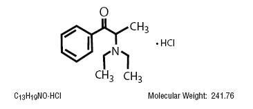 diethylpropion-molec-structure