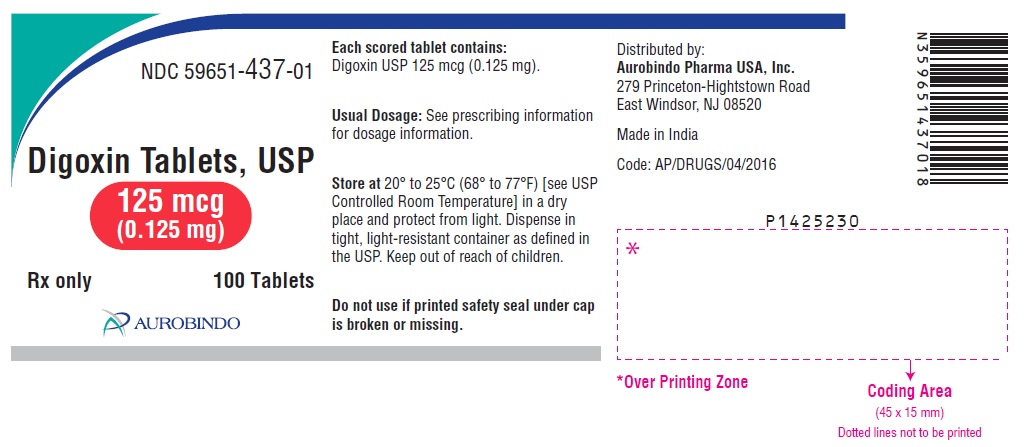PACKAGE LABEL-PRINCIPAL DISPLAY PANEL - 125 mCg (0.125 mg) (100 Tablet Bottle)