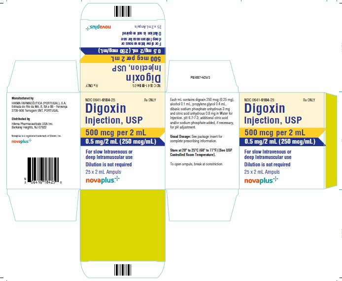container label Digoxin NOVAPLUS