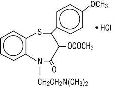 Diltiazem Hydrochloride Structural Formula