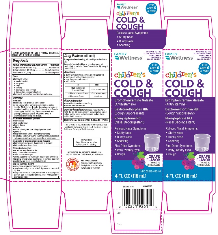  Children's Cold & Cough 4 FL OZ 118 mL
