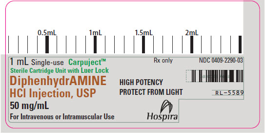 PRINCIPAL DISPLAY PANEL - 1 mL Carpuject Cartridge Label