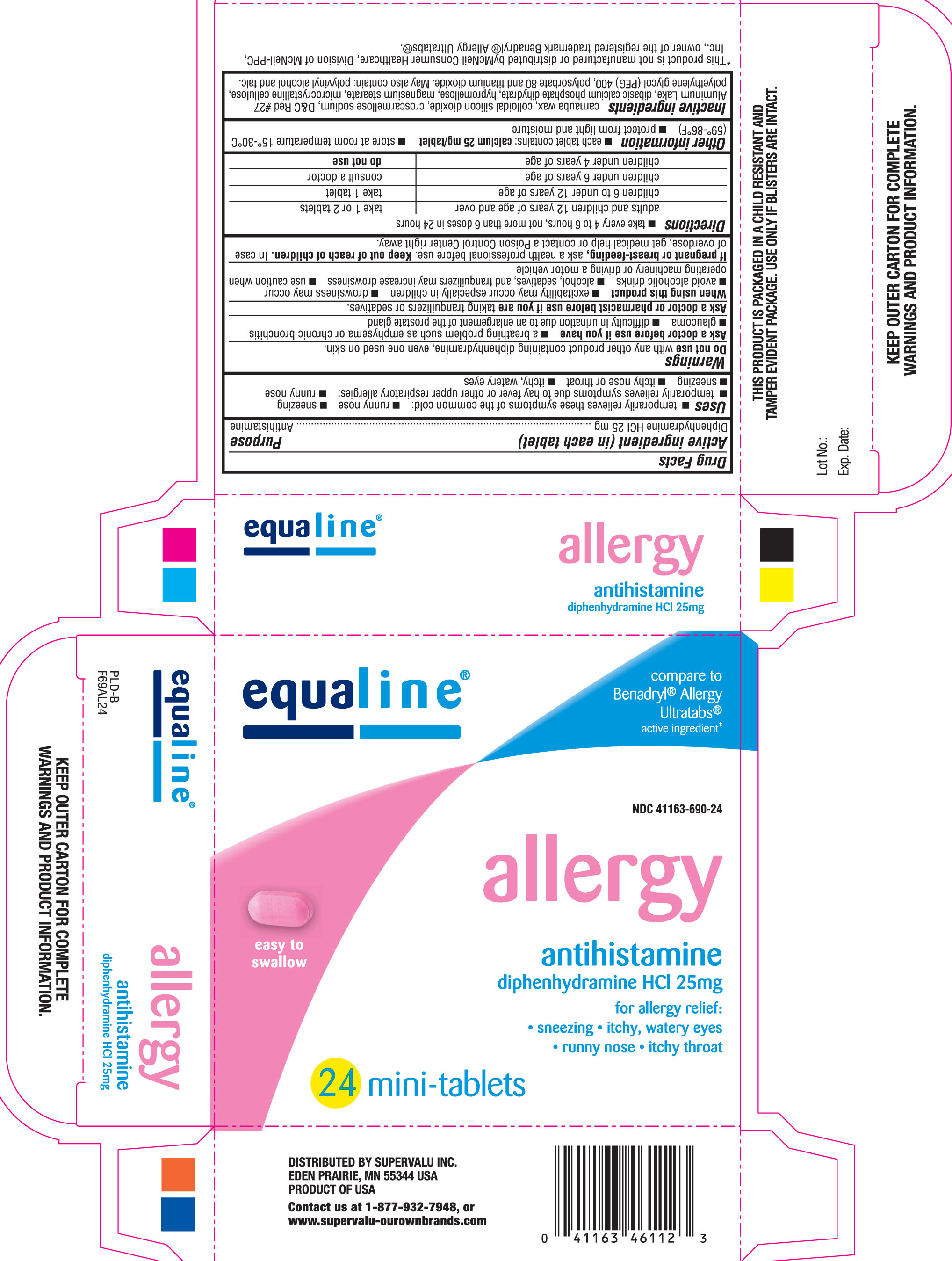 Equaline allergy mini tablets