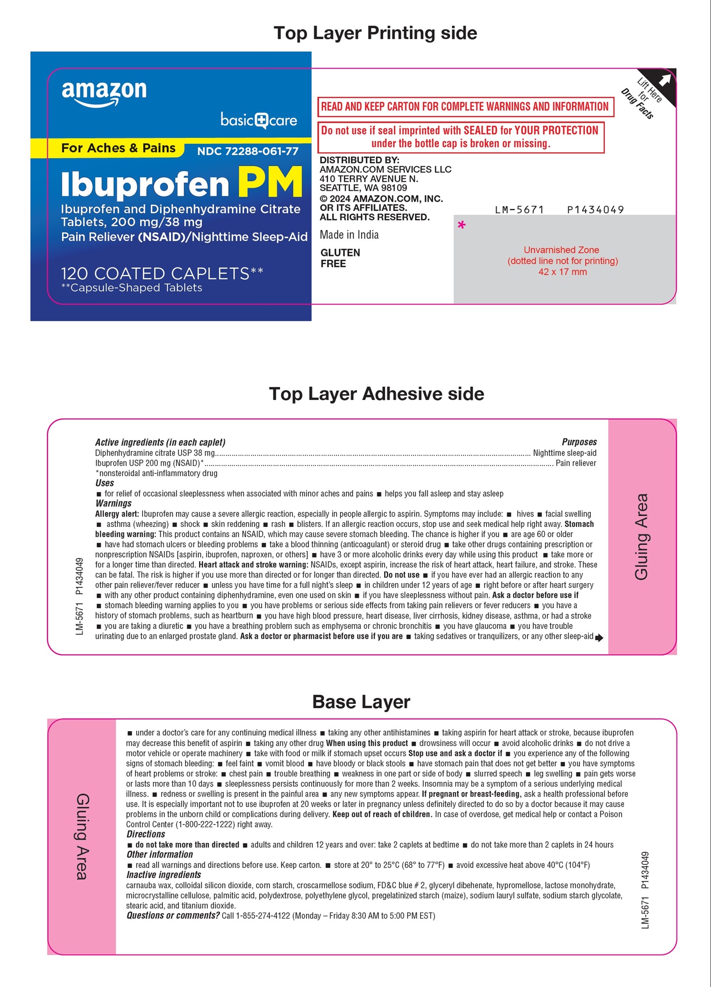 PACKAGE LABEL-PRINCIPAL DISPLAY PANEL - 200 mg/38 mg (120 Coated Caplets) Bottle Label