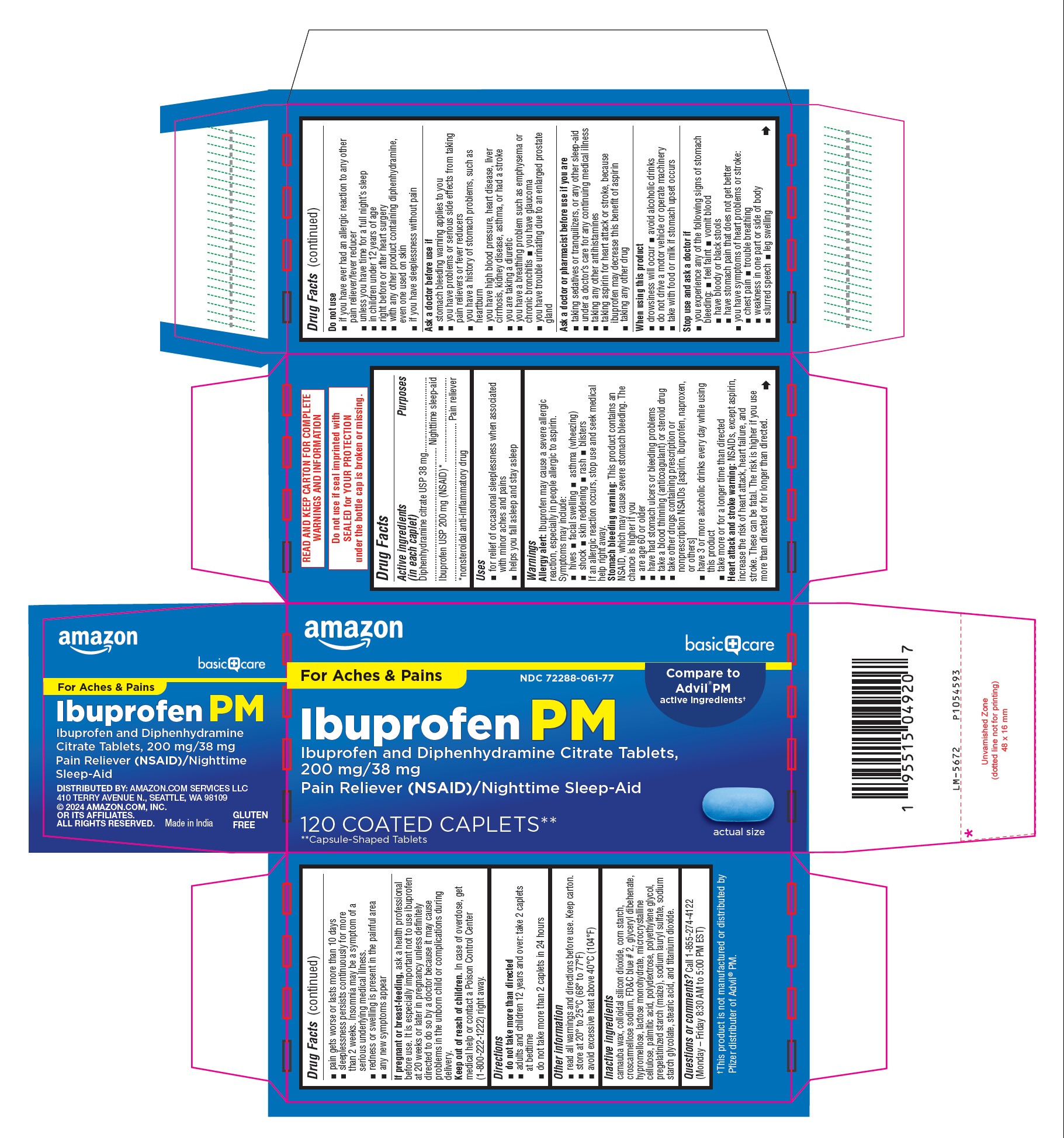 PACKAGE LABEL-PRINCIPAL DISPLAY PANEL - 200 mg/38 mg (120 Coated Caplets) Bottle Carton Label