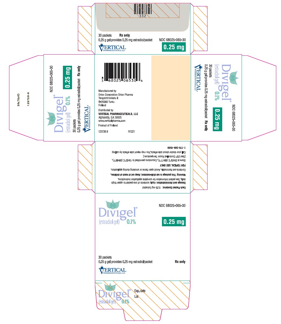 Divigel 0.25 mg Trade Carton