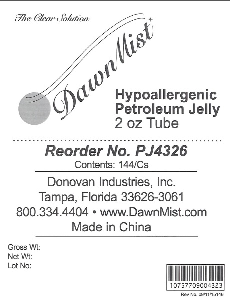 Petroleum Jelly Label