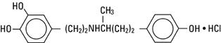 structural formula dobutamine hydrochloride