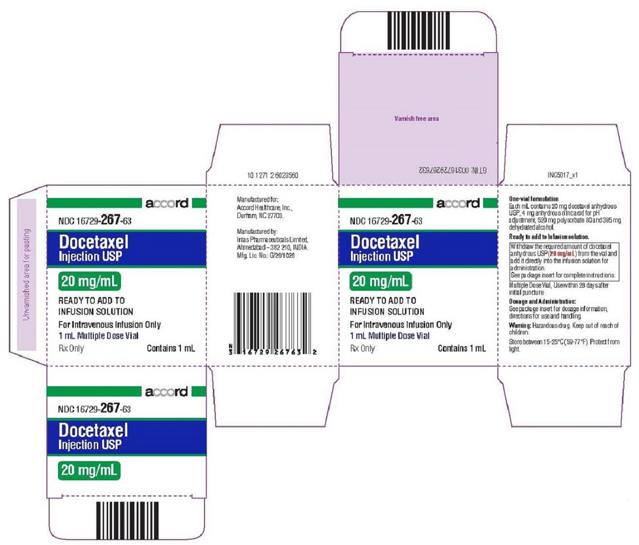 PACKAGE LABEL-PRINCIPAL DISPLAY PANEL - Carton 20 mg/mL
