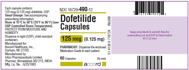 PRINCIPAL DISPLAY PANEL - 0.125 mg Capsule Bottle Label