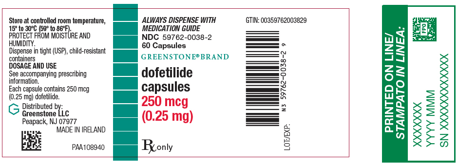PRINCIPAL DISPLAY PANEL - 250 mcg Capsule Bottle Label