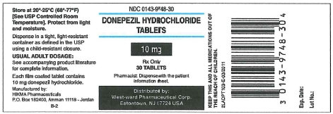 Donepezil Hydrochloride Tablets
10 mg/30 Tablets