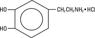 structural formula dopamine hydrochloride & 5% dextrose injection