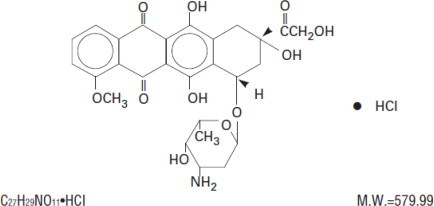 Chemical Structure of Doxorubicin Hydrochloride
