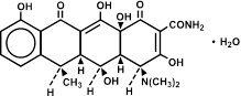 Doxycycline monohydrate structural formula