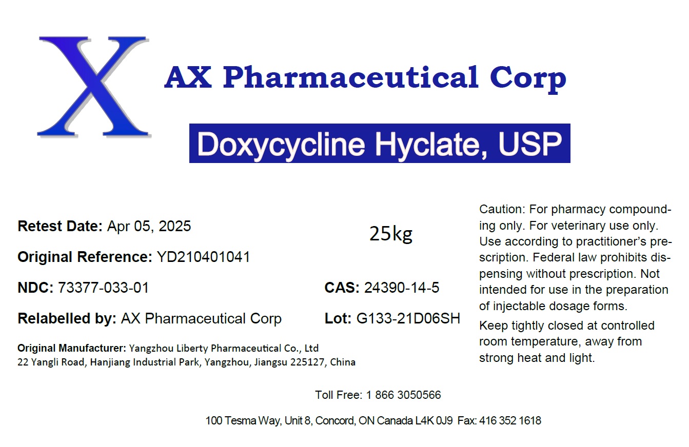 doxycycline hyclate 25kg