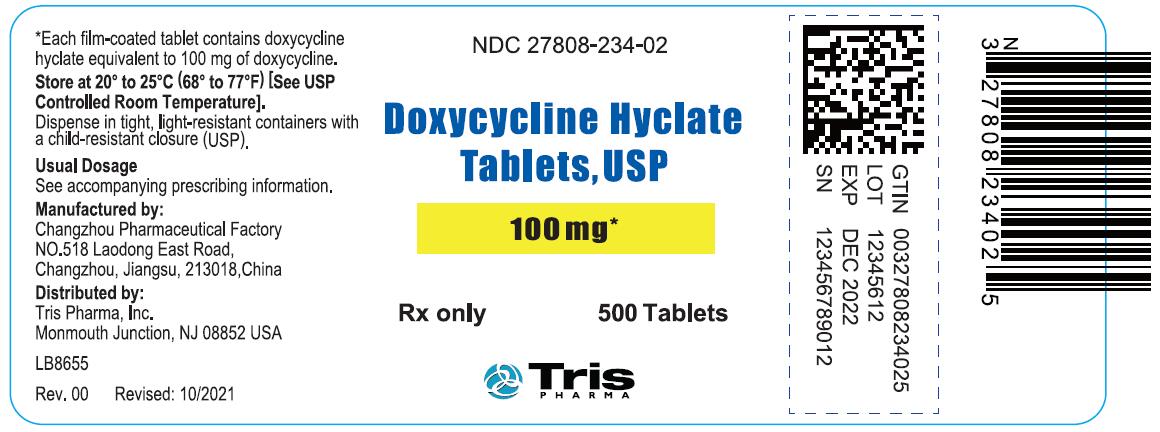 PRINCIPAL DISPLAY PANEL - 100 mg Tablet Bottle Label - 500 Tablets