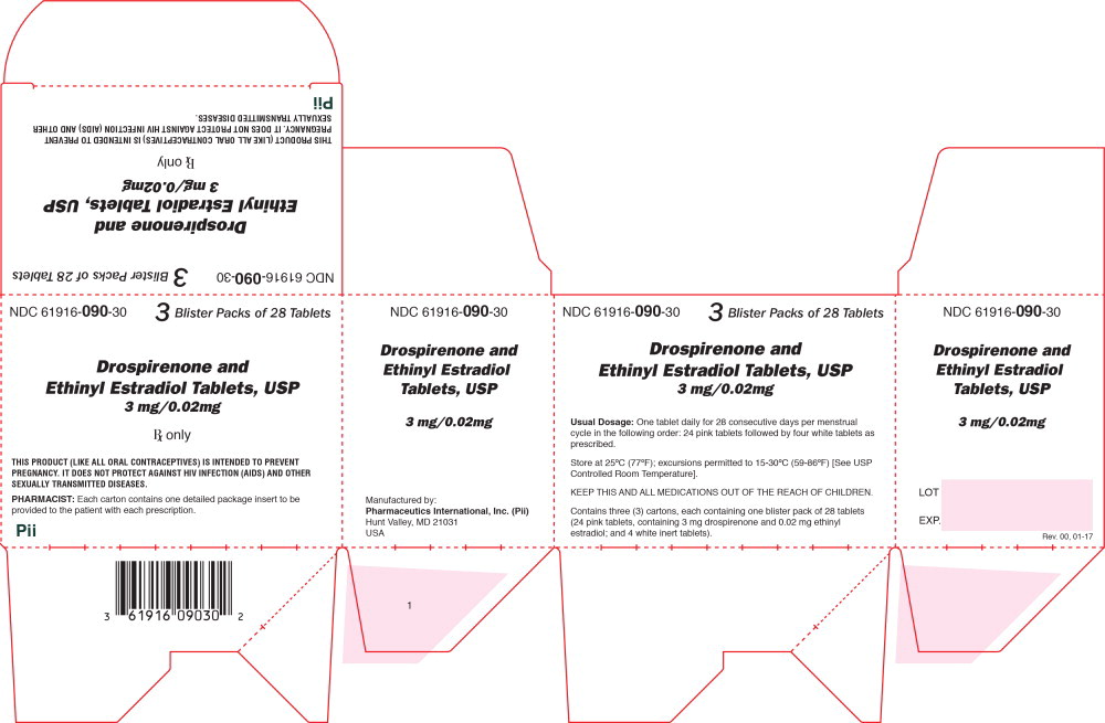 Principal Display Panel - Drospirenone and Ethinyl Estradiol Tablets Carton Label
