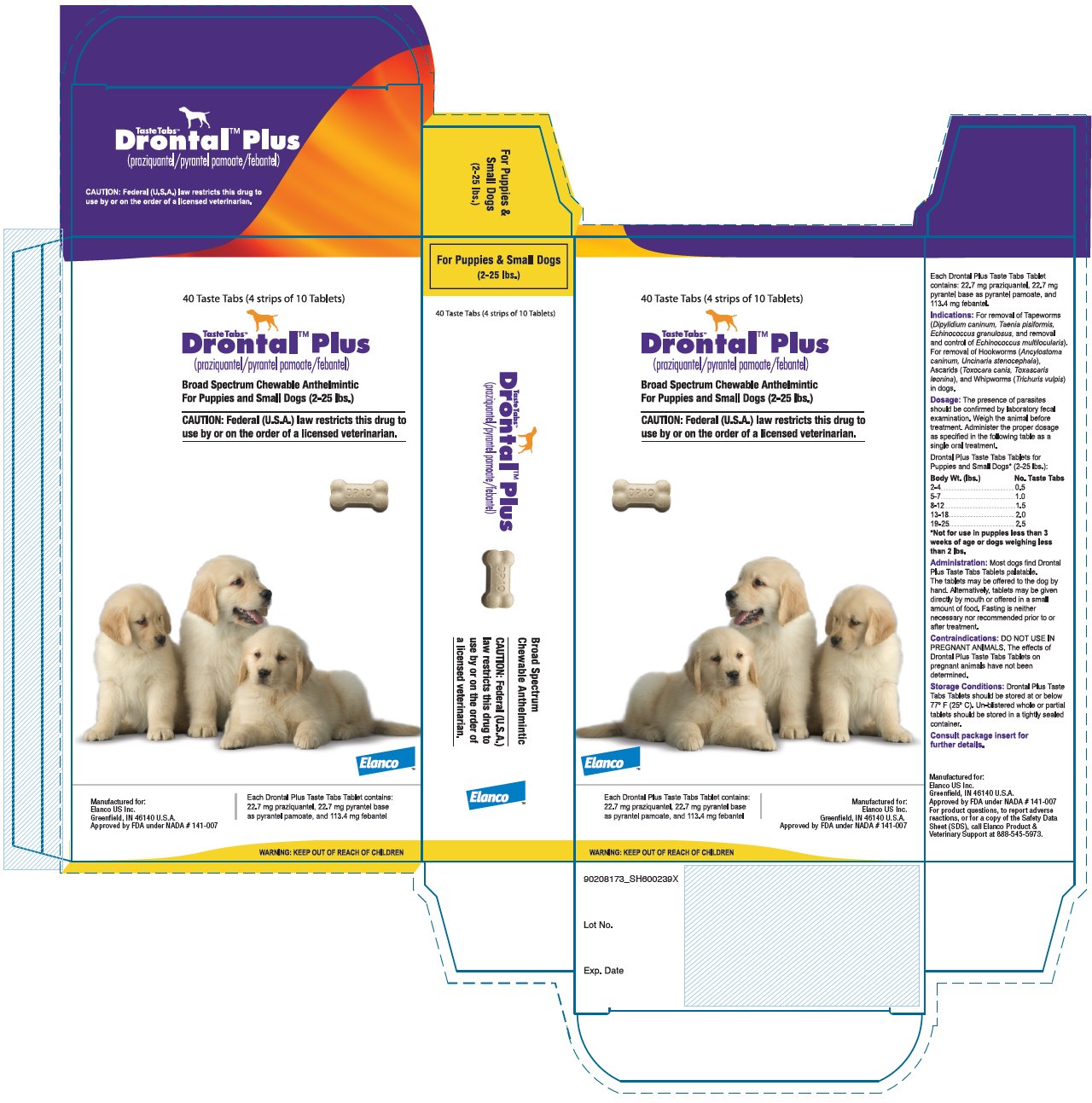 Principal Display Panel - Puppies and Small Dogs (2-25 lbs.) Box Label
