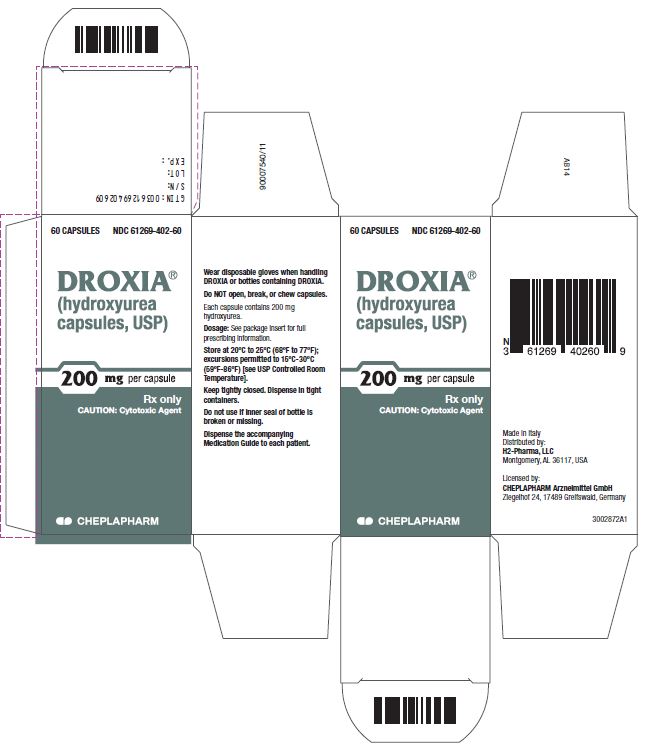Droxia 200 mg Carton Label
