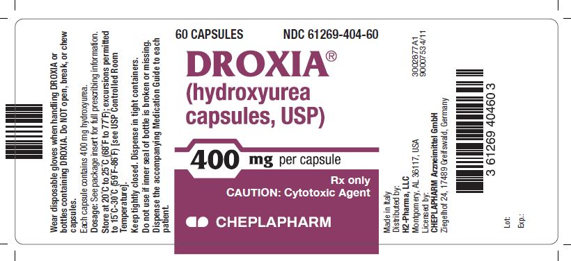 Droxia 400 mg Bottle Label