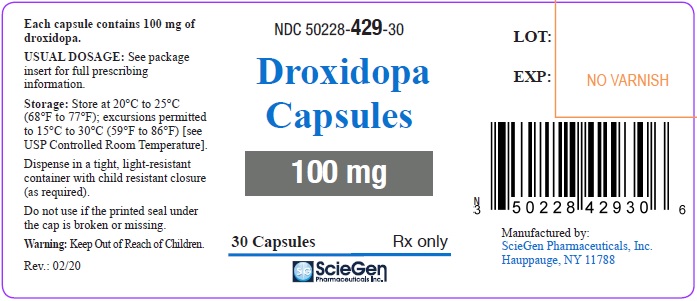 droxidopa 100mg 30