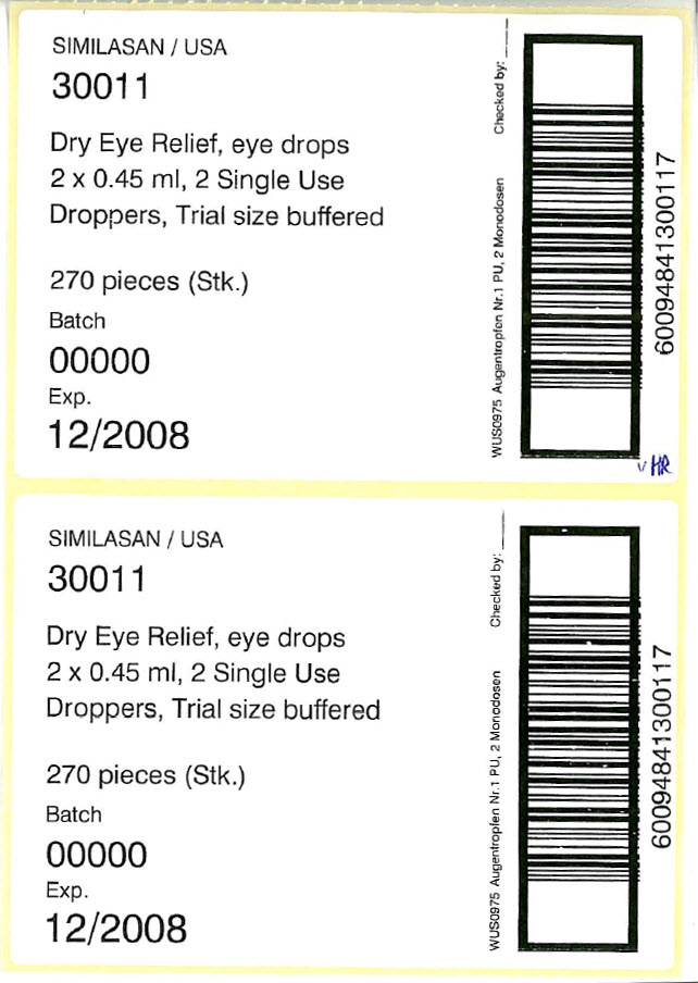 SIMILASAN / USA 30011 Dry Eye Relief, eye drops 270 pieces(Stk)