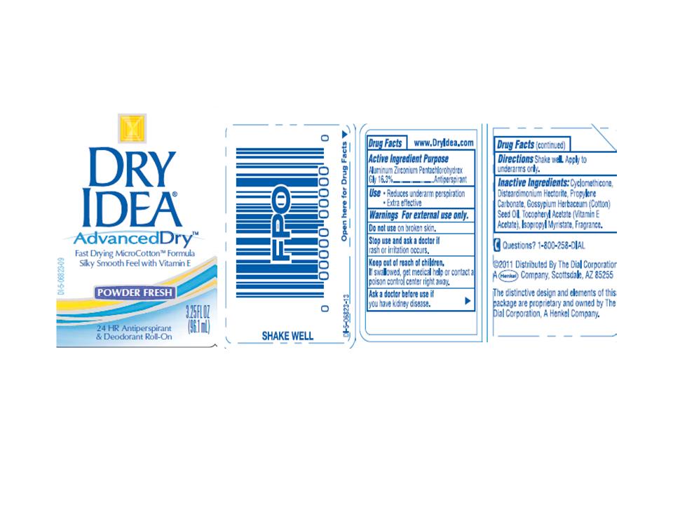 image of dry idea-powder fresh label
