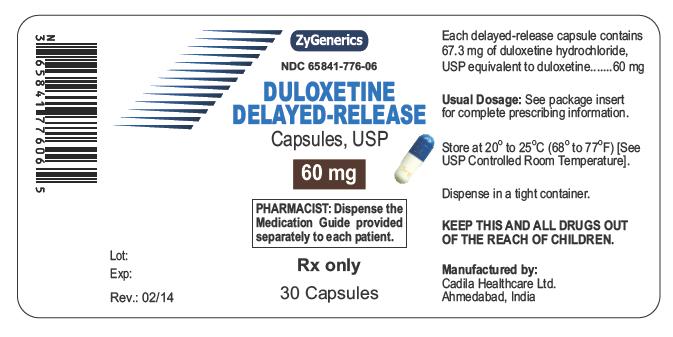 Duloxetine Delayed-release Capsules, 60 mg