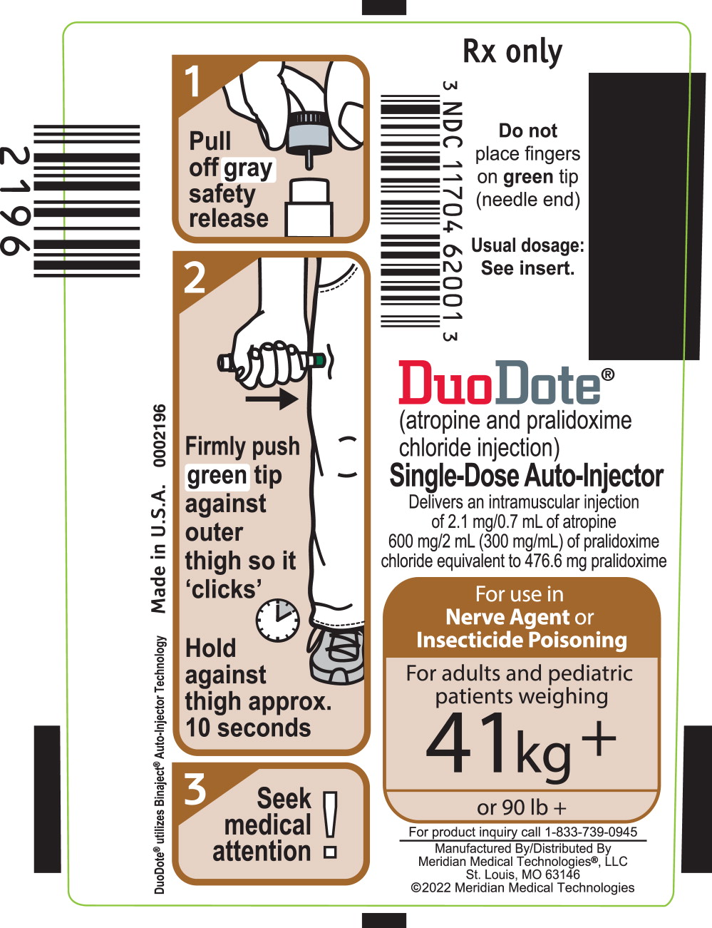 Principal Display Panel - DuoDote Syringe Label
