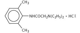 Chemical Structure - Lidocaine