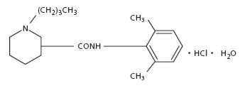 Chemical Structure - Bupivacaine