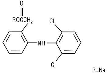 Structural Formula Diclofenac Sodium