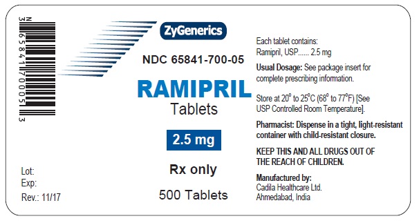 Ramipril Tablets, 2.5 mg