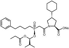 Structural formula for fosinopril sodium