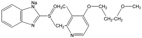 Chemical Structure: Rabeprazole sodium