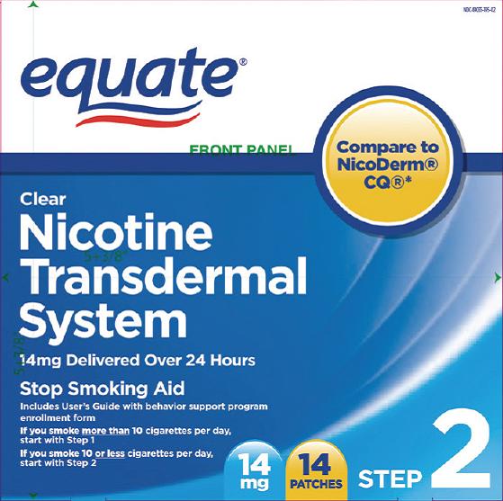 Nicotine Clear Patch Walmart 14mg Step 2 carton