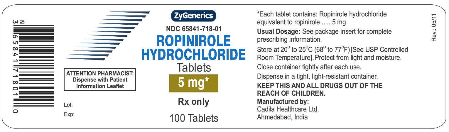 ropinirole hcl tablets, 5 mg