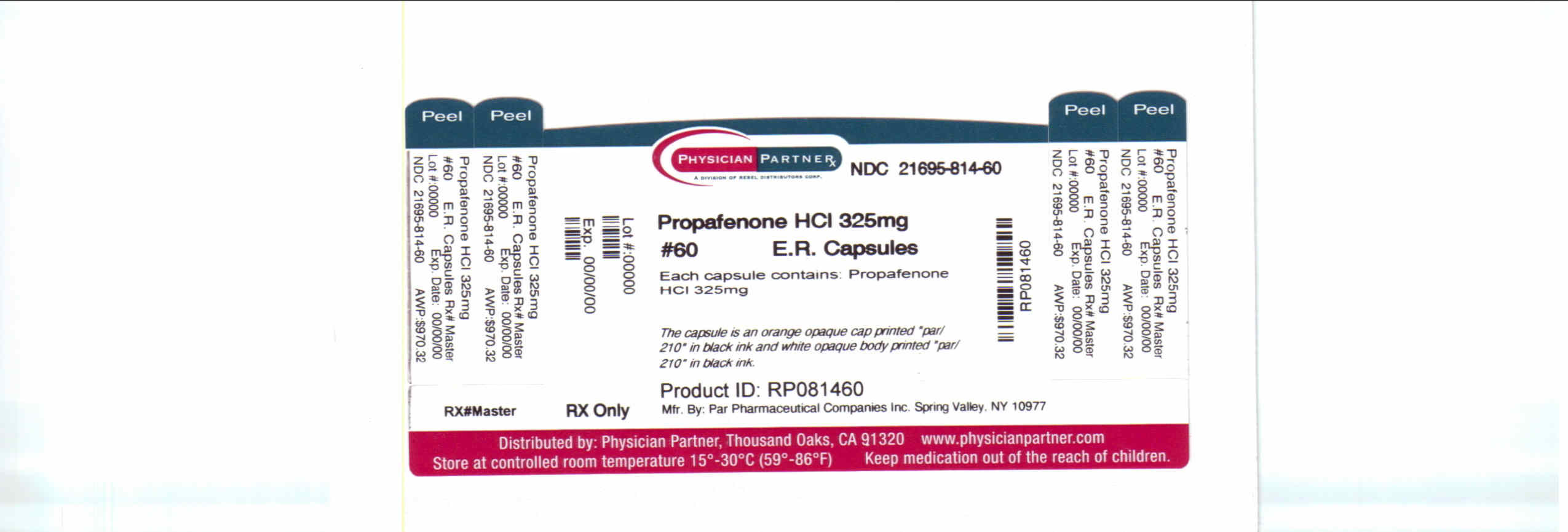 Propafenone HCl 325mg