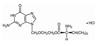 valacyclovir hydrochloride structural formula