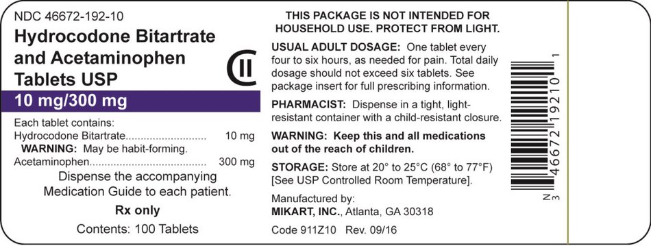10 mg/300 mg container label