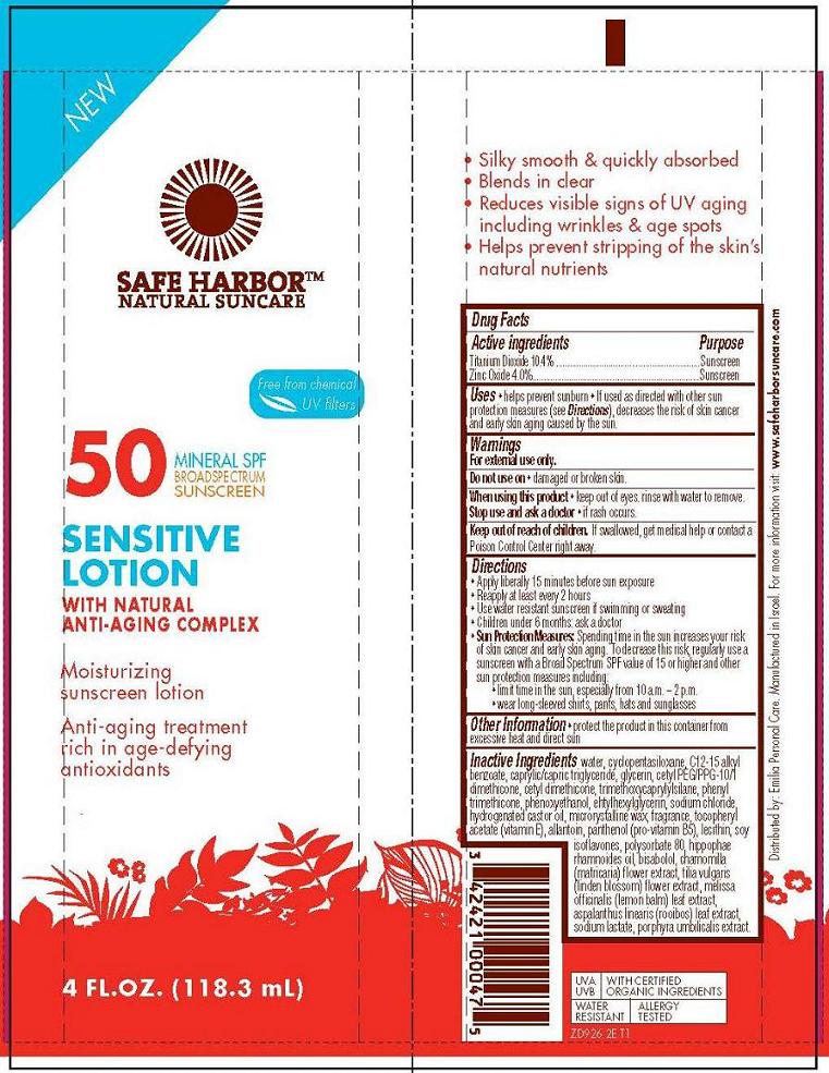 Safe Harbor - Natural - Sensitive Spf50 Broad Spectrum | Titanium Dioxide, Zinc Oxide Lotion while Breastfeeding