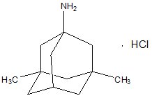 Memantine Hydrochloride Structural Formula 