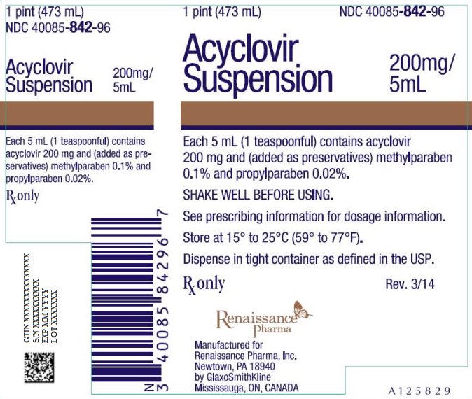 Acyclovir Suspension Bottle Label
